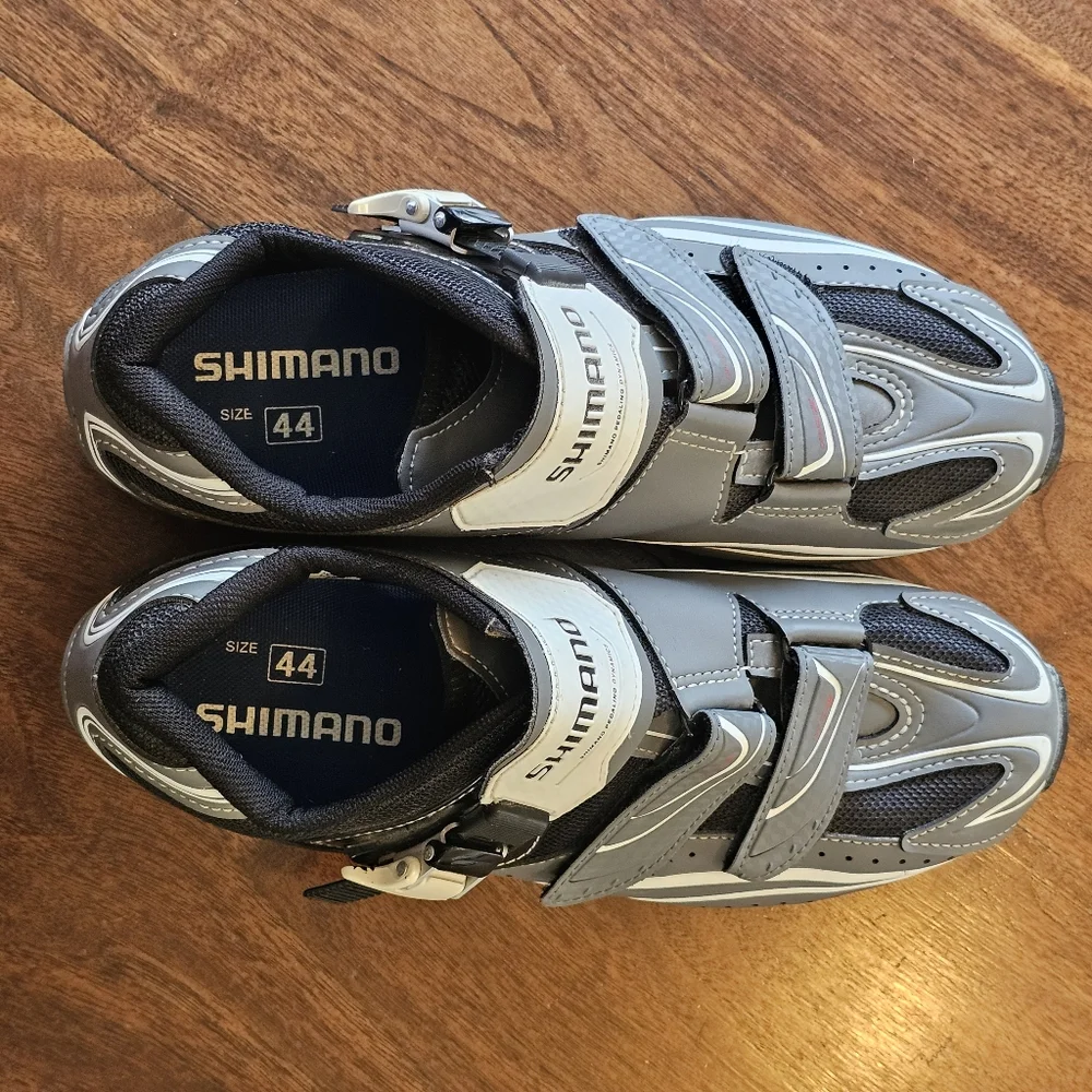 EUC SHIMANO SH-R087G Men’s Road Cycling Shoes Grey Size 44